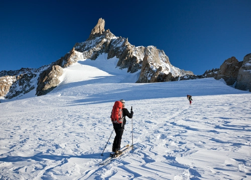 Off-Piste skiing in Chamonix, France